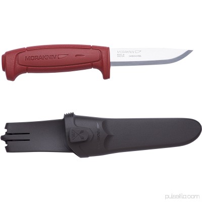 Morakniv Craftline Basic 511 High Carbon Steel Fixed Blade Utility Knife and Combi-Sheath 3.6-Inch Blade